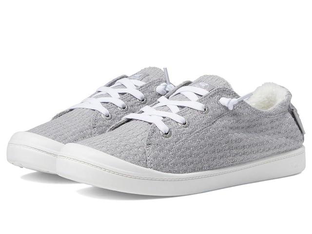 Roxy Bayshore Plus Faux Fur Sneaker (Grey) Women's Shoes Product Image