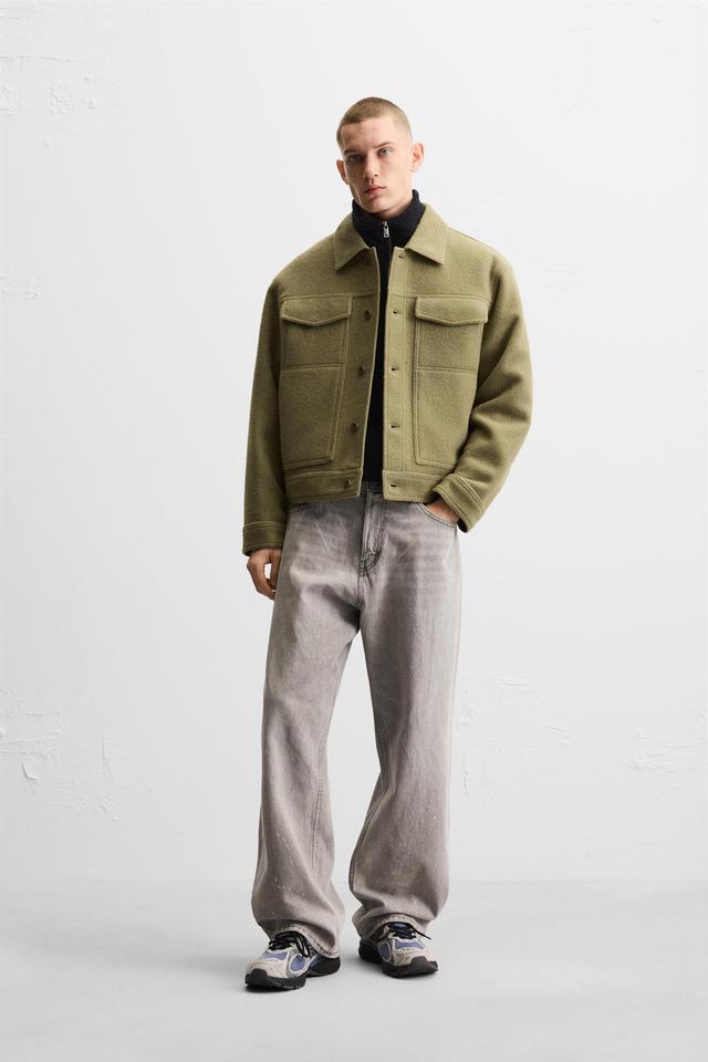 POCKETED TEXTURED JACKET Product Image