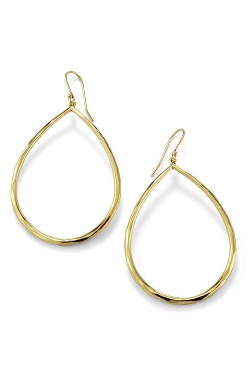 Womens Classico 18K Yellow Gold Sculpted Open Teardrop Earrings - Gold Product Image