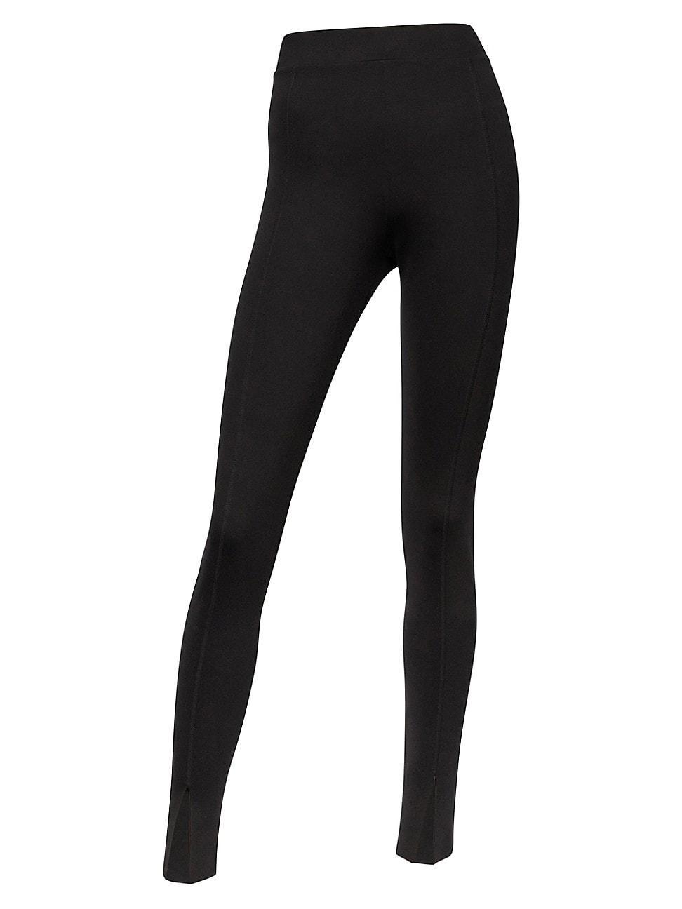 Wolford Midnight Grace Front-Slit Jersey Leggings  - BLACK - Size: Small Product Image