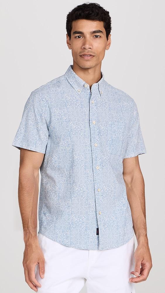 Faherty Short Sleeve Stretch Playa Shirt | Shopbop Product Image