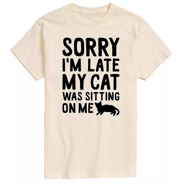 Mens Sorry Im Late Tee Product Image