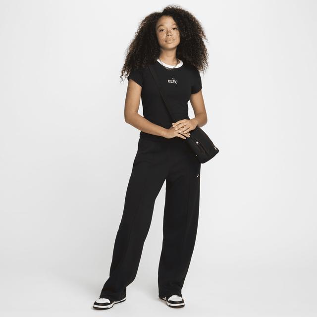 Women's Nike Sportswear Chill Knit Slim Cropped Tee Product Image