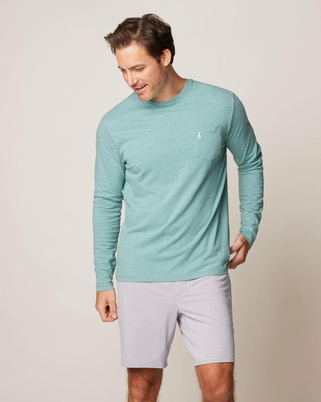 johnnie-O Heathered Brennan Long Sleeve T-Shirt Product Image