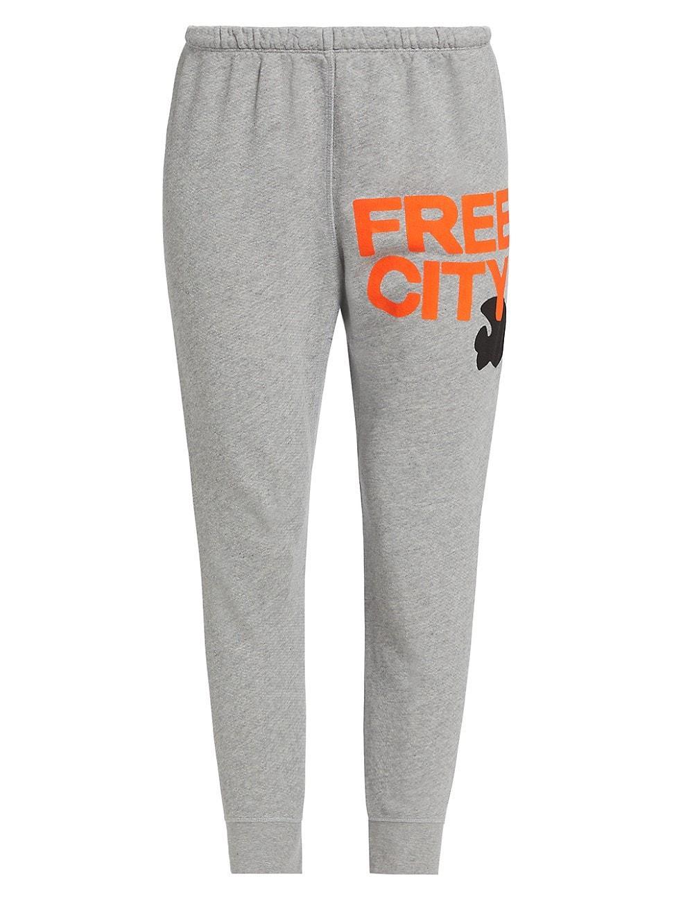 Womens Logo Cotton Crop Sweatpants Product Image