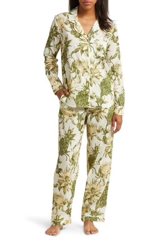 Desmond & Dempsey Long Sleeve Cotton Pajamas Product Image