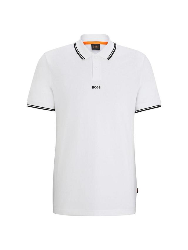 Boss by Hugo Boss Mens Fine-Pique Polo Shirt Product Image