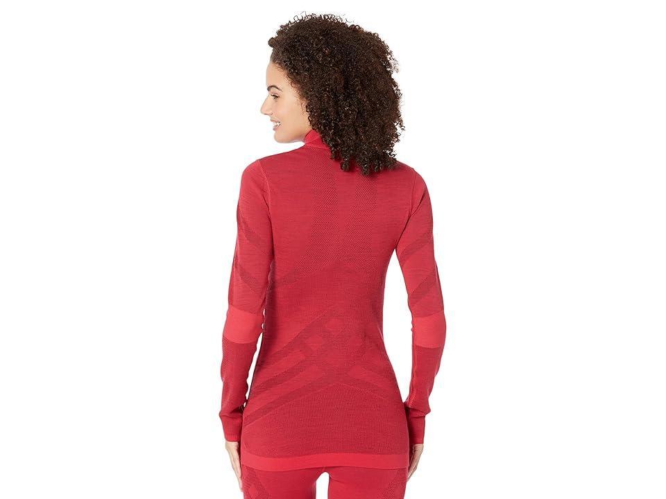 Smartwool Intraknit Merino 200 1/4 Zip (Pomegranate) Women's Clothing Product Image