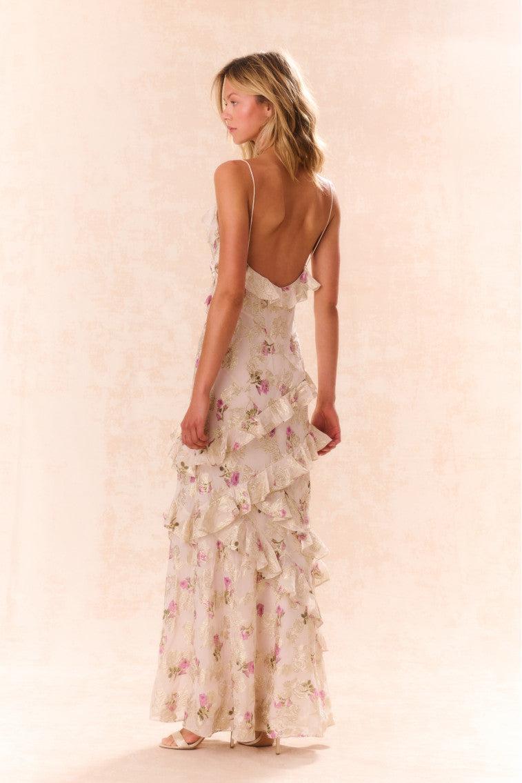 Rialto Floral Silk Maxi Dress Product Image