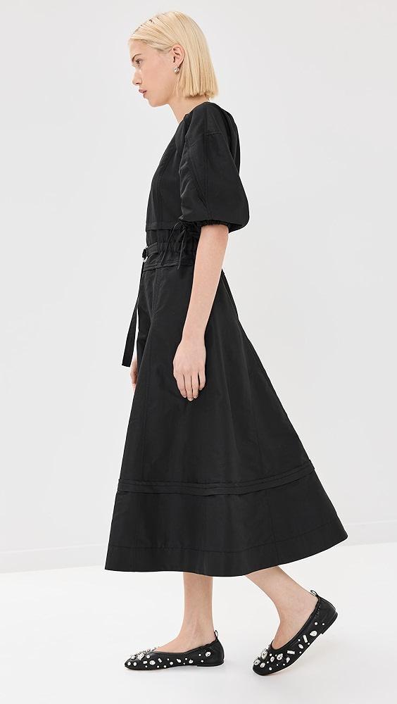 3.1 Phillip Lim V-Neck Dress with Gathered Sleeves | Shopbop Product Image