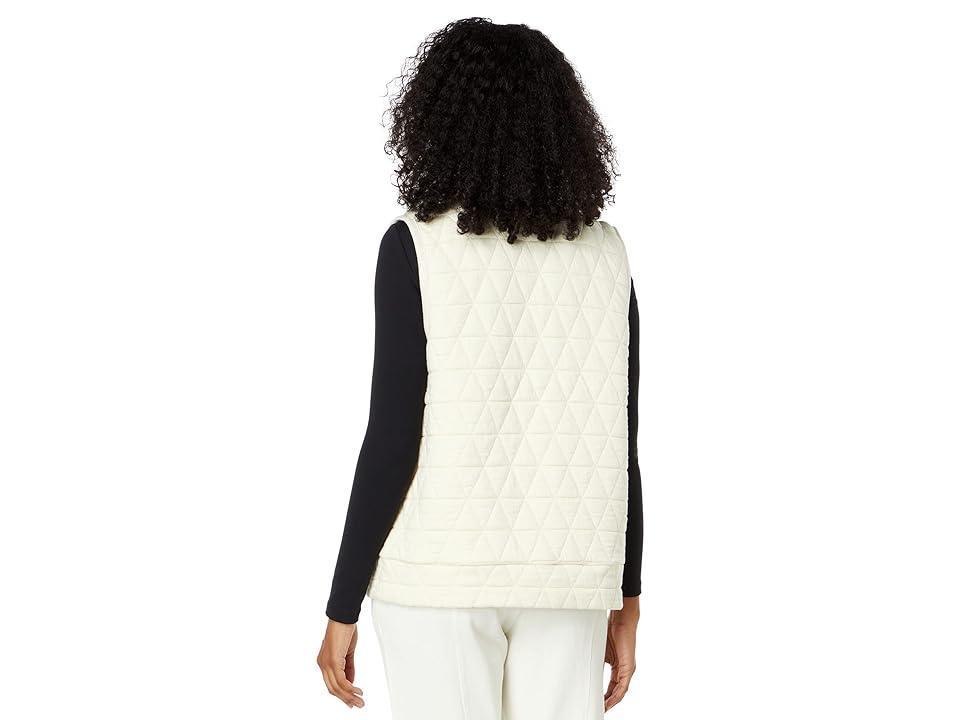 Mod-o-doc Soft Quilted Bomber Vest (Ivory) Women's Coat Product Image