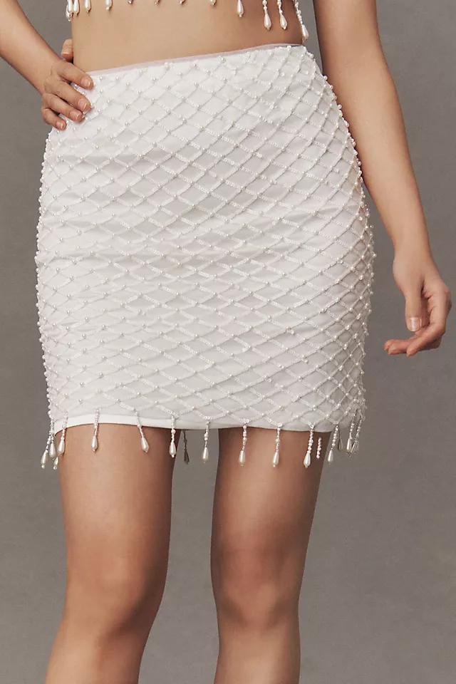 BHLDN Claudette Embellished Mini Skirt Product Image