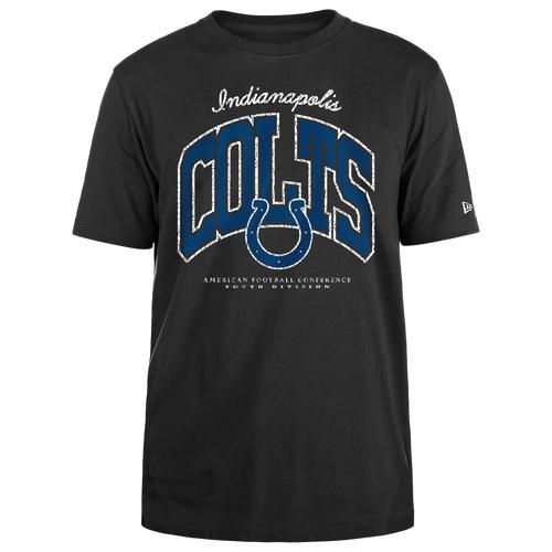 New Era Mens New Era Colts Crackle T-Shirt - Mens Black/Black Product Image