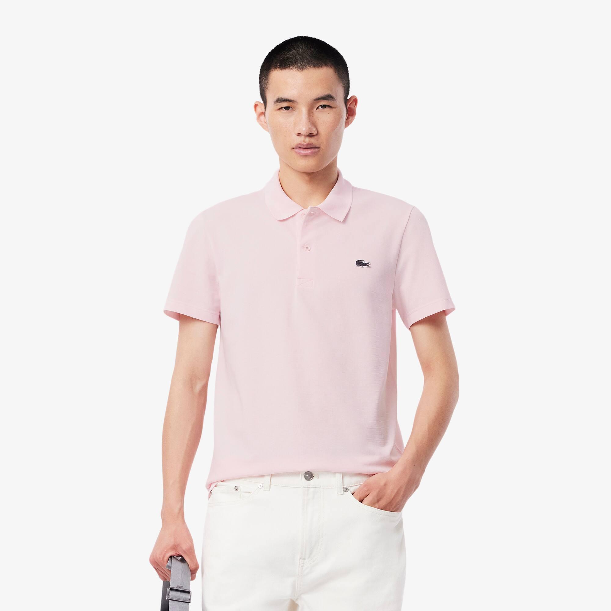 Regular Fit Cotton Blend Polo Shirt Product Image