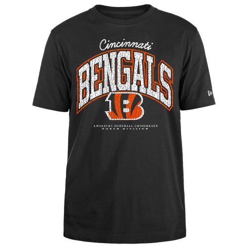 New Era Mens Bengals Crackle T-Shirt - Black/Black Product Image