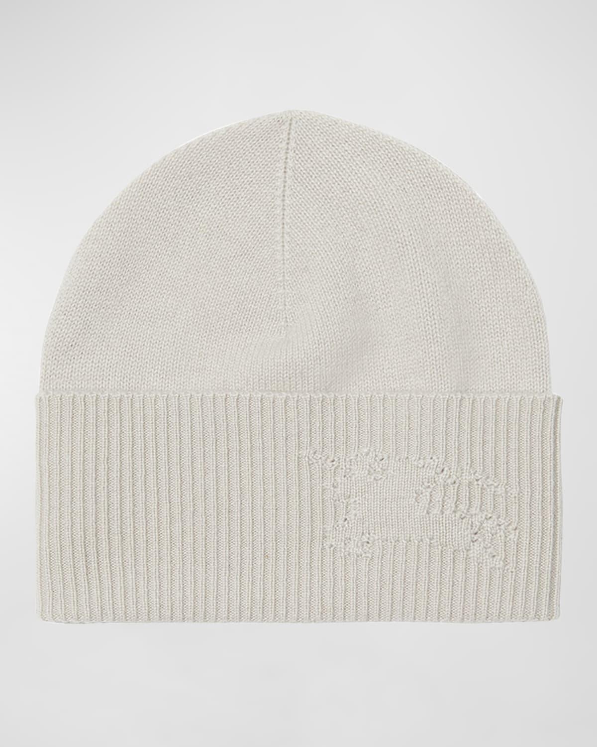 Womens Cashmere EKD Beanie Product Image