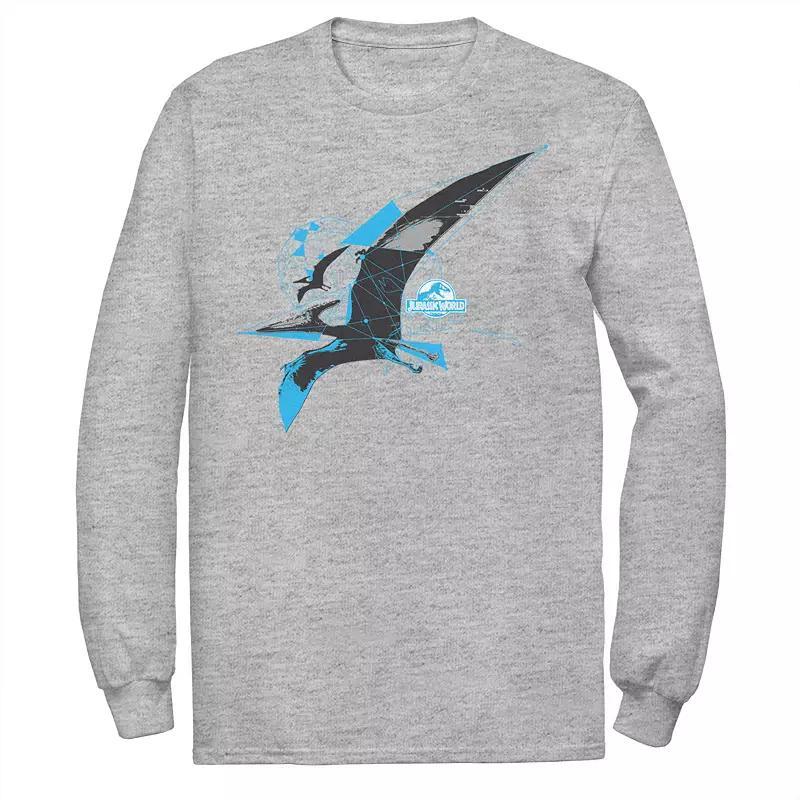 Mens Jurassic World Pterodactyl Geometric Poly Long Sleeve Graphic Tee Product Image