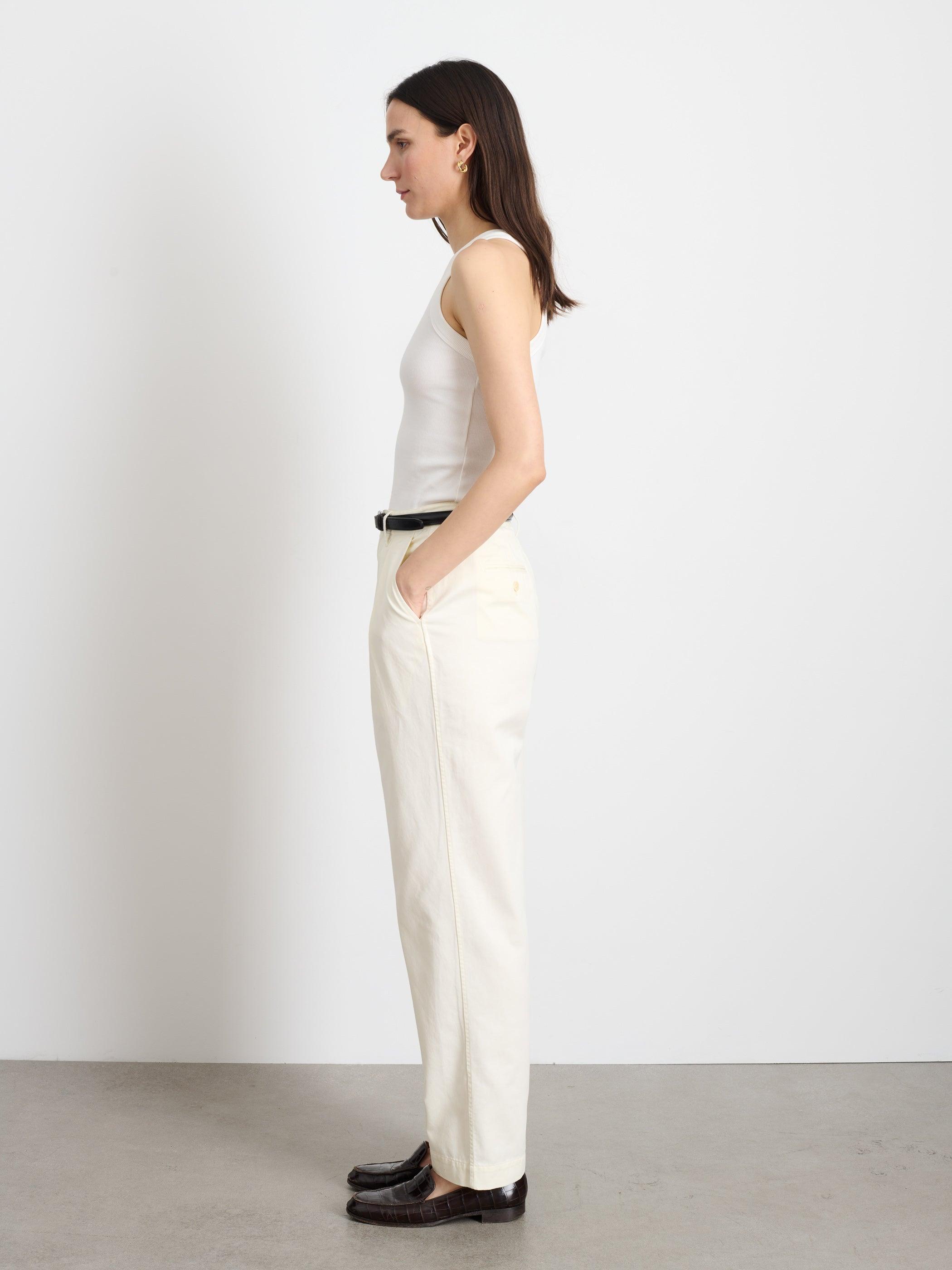 Keaton Double Pleat Pant in Twill Female Product Image