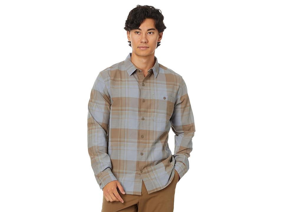 Mountain Hardwear Big Cottonwood Long Sleeve Shirt (Trail Dust Fireside Plaid) Men's Clothing Product Image