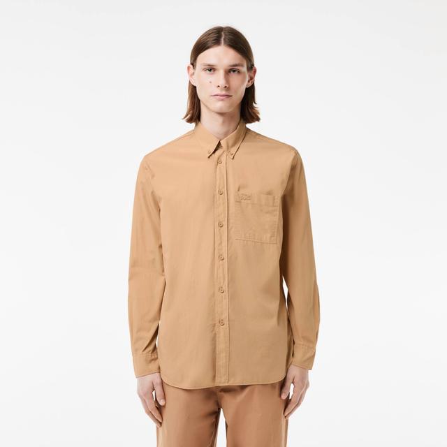 Relaxed Fit Washed Effect Poplin Shirt Product Image