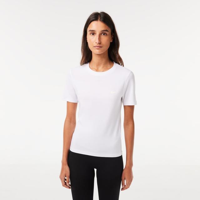 Women’s Crew Neck Cotton Blend T-Shirt Product Image