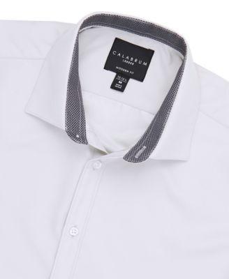 Men's Regular Fit Solid Wrinkle Free Performance Dress Shirt Product Image