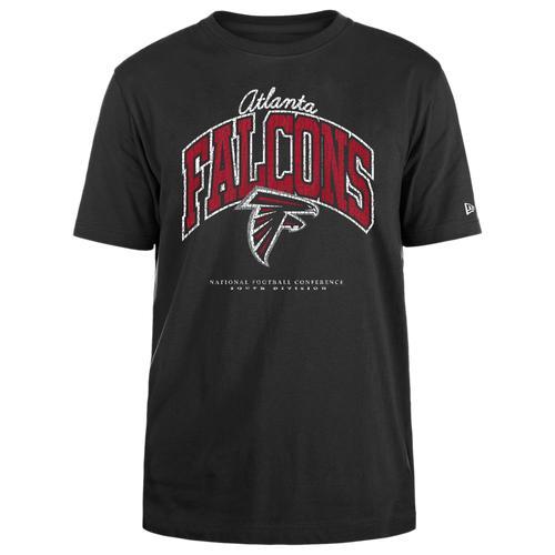 New Era Mens Falcons Crackle T-Shirt - Black/Black Product Image