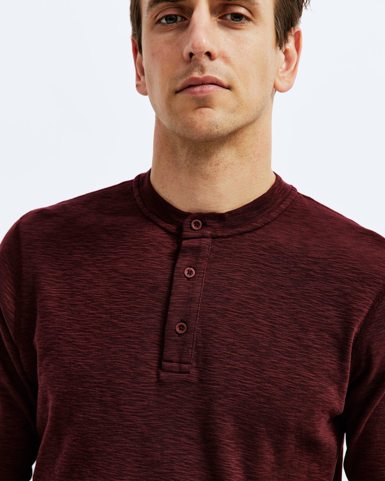 1x1 Slub Henley Male Product Image