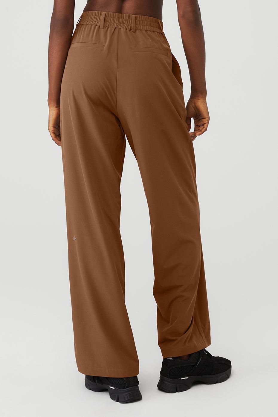 High-Waist Pursuit Trouser - Cinnamon Brown Female Product Image