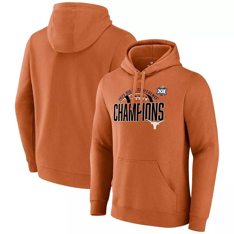 Mens Fanatics Branded Texas Texas Longhorns 2023 Big 12 Football Conference Champions Pullover Hoodie Product Image