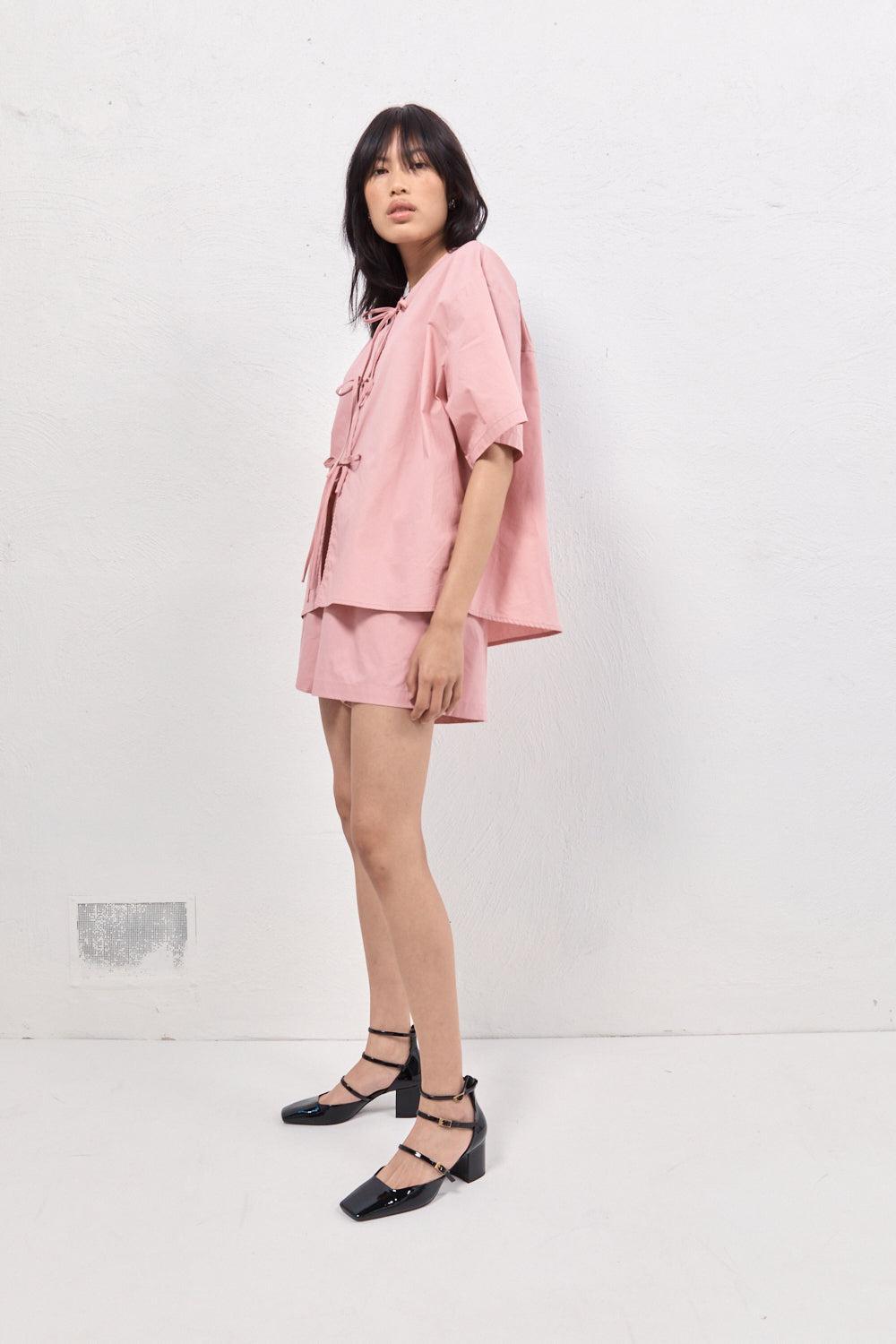 Naomi Smock Top Rose Product Image