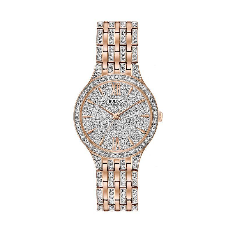 Bulova Womens Crystal Stainless Steel Watch - 98L235, Multicolor Product Image