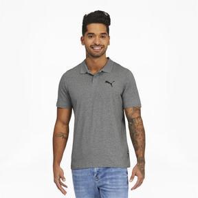 PUMA Essentials Men's Jersey Polo in Medium Grey Heather Product Image