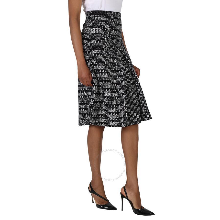 All-over Square G Patterned Midi Skirt In Multicolor Product Image