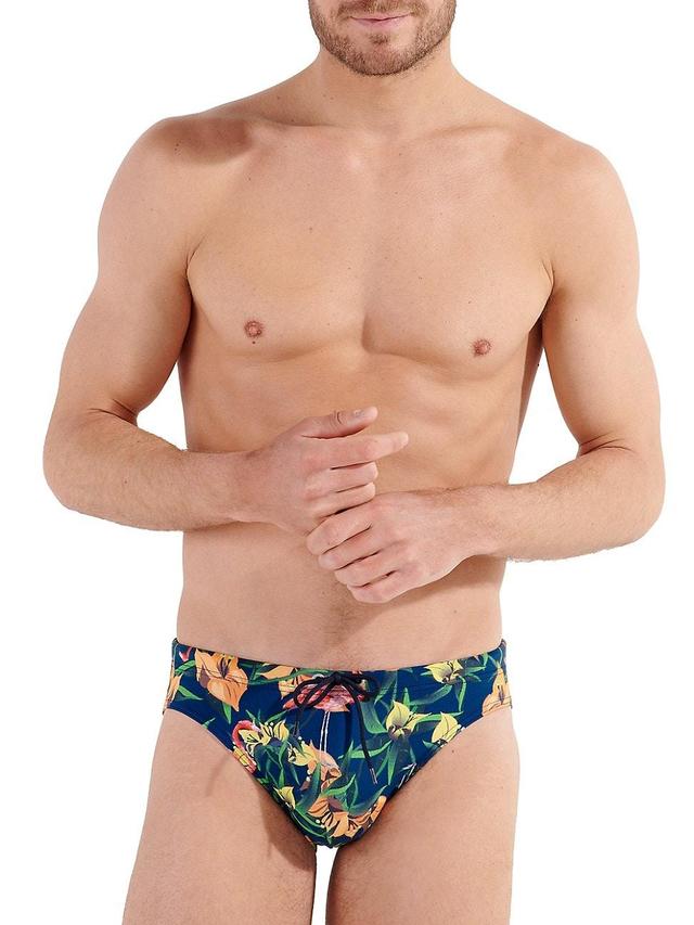 Mens Flamingo Graphic Swim Briefs Product Image