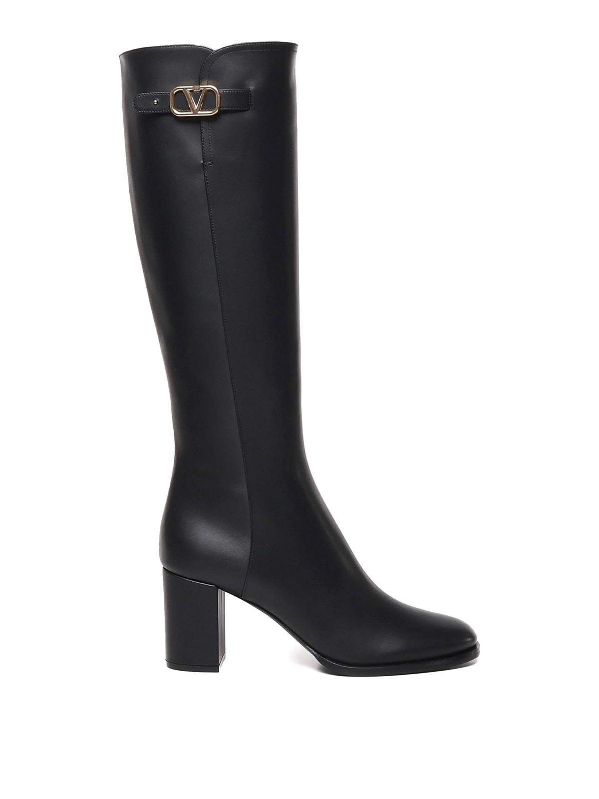 VALENTINO GARAVANI Vlogo Boots In Black Product Image