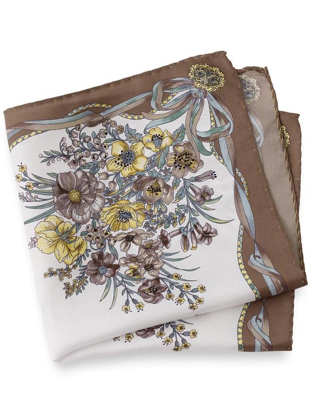 Floral Silk Pocket Square Product Image