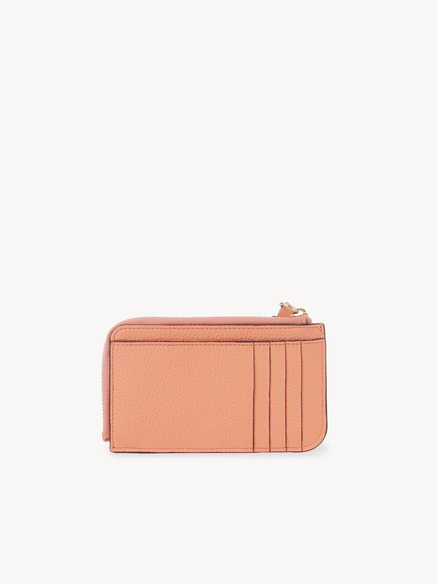 Alphabet wallet in grained leather Product Image