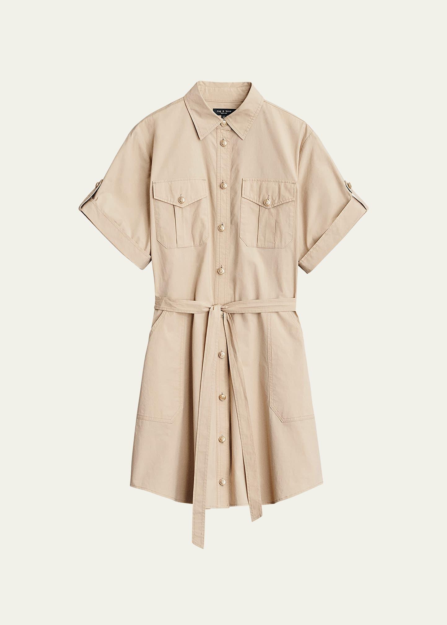 Womens Roxanne Belted Cotton Shirtdress product image