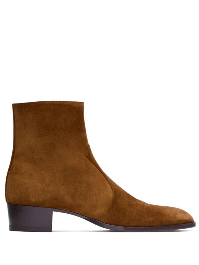 Wyatt 40mm Ankle Boots In Brown Product Image