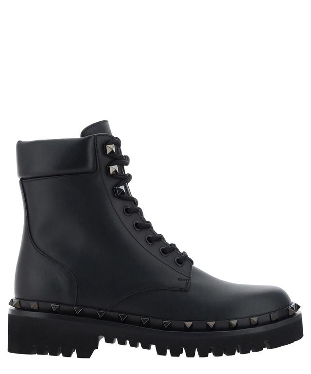 VALENTINO GARAVANI Rockstud Ankle Boots In Black Product Image