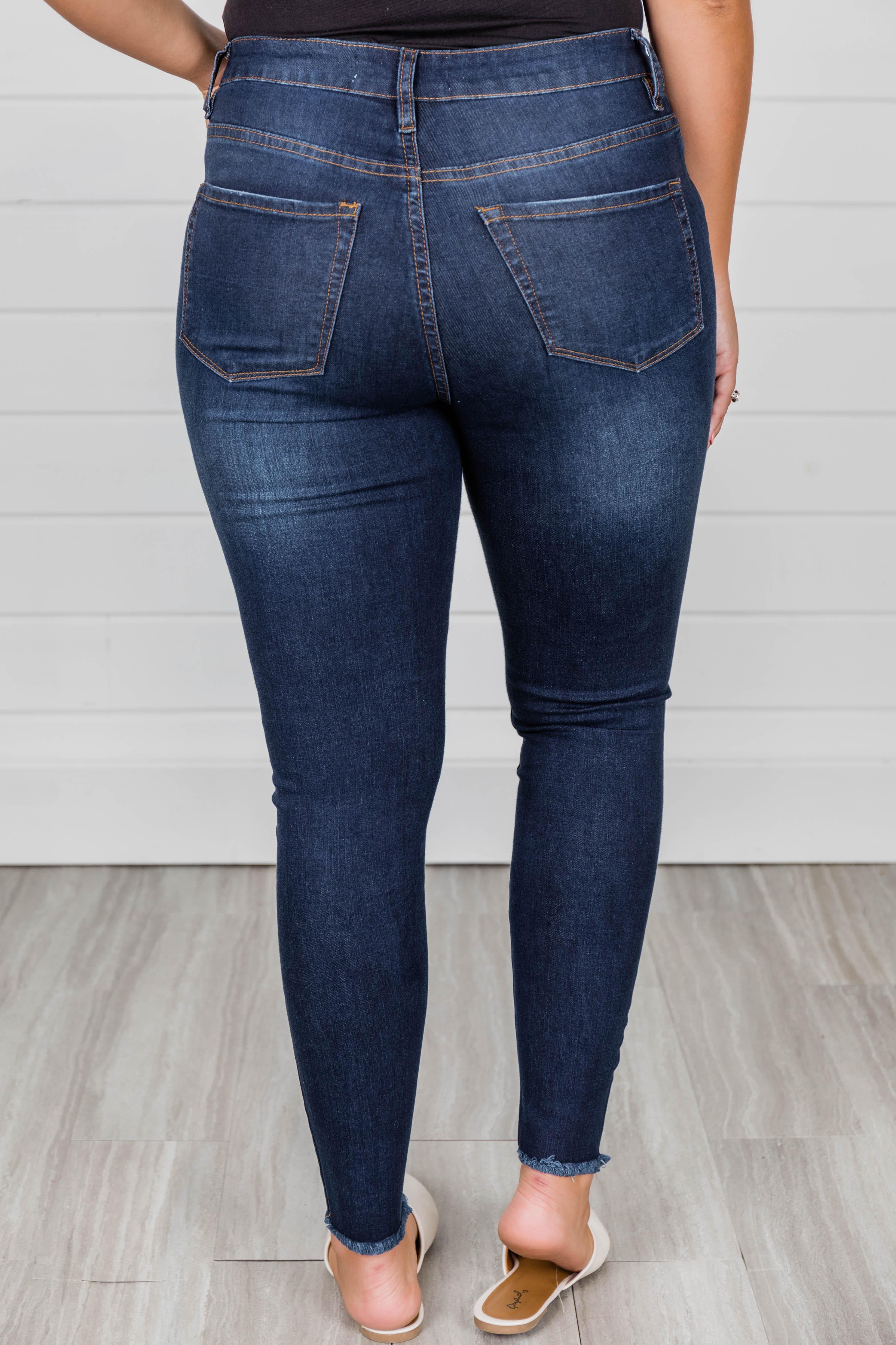 Chelsie Dark Wash Jeans FINAL SALE Product Image