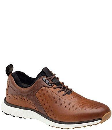 Johnston  Murphy Mens H1-Luxe Hybrid XC4 Waterproof Leather Golf Sneakers Product Image