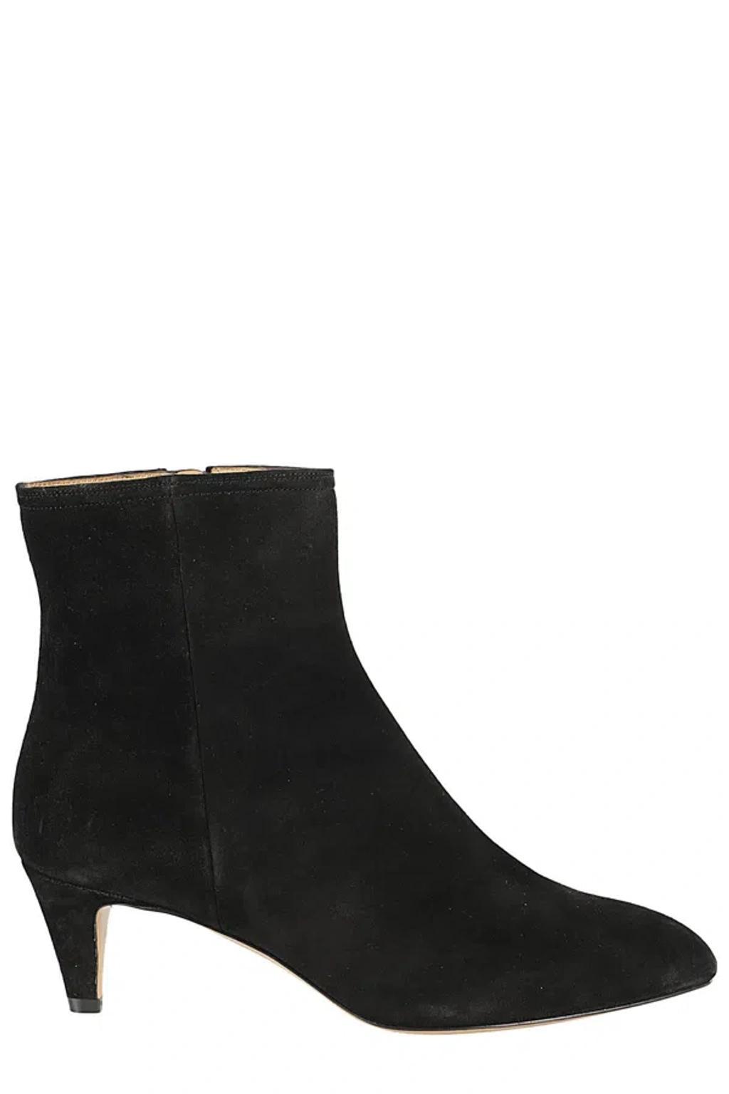 ISABEL MARANT Deone Suede Ankle Boots In Black Product Image