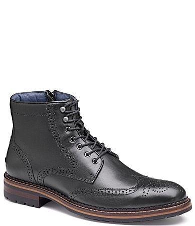 Johnston & Murphy Connelly Wing Tip Boot Full Grain) Men's Boots Product Image