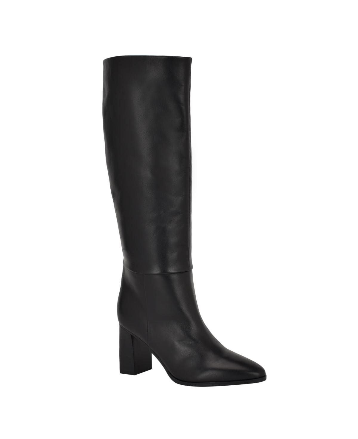 Calvin Klein Womens Dawna Block Heel Knee High Tall Shaft Boots Product Image