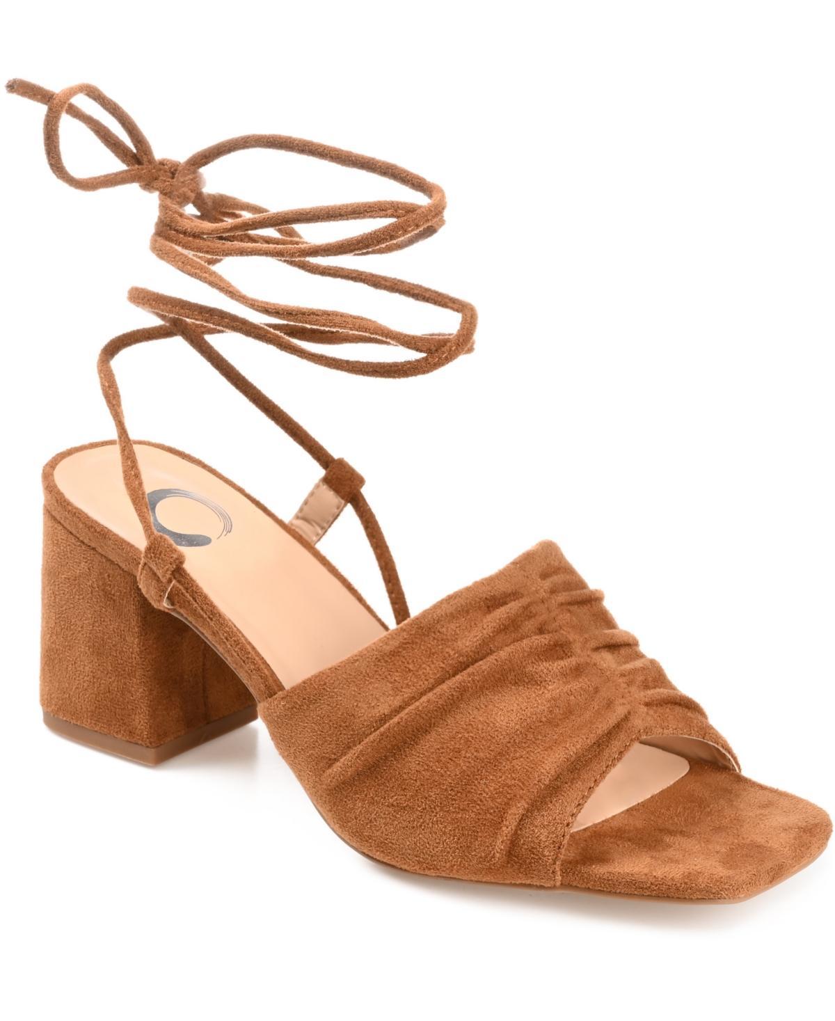 Journee Collection Womens Felisity Ruched Sandals Product Image