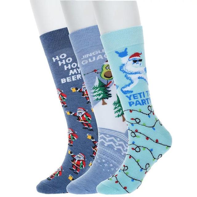 Mens 3-Pack Holiday Crew Socks Product Image