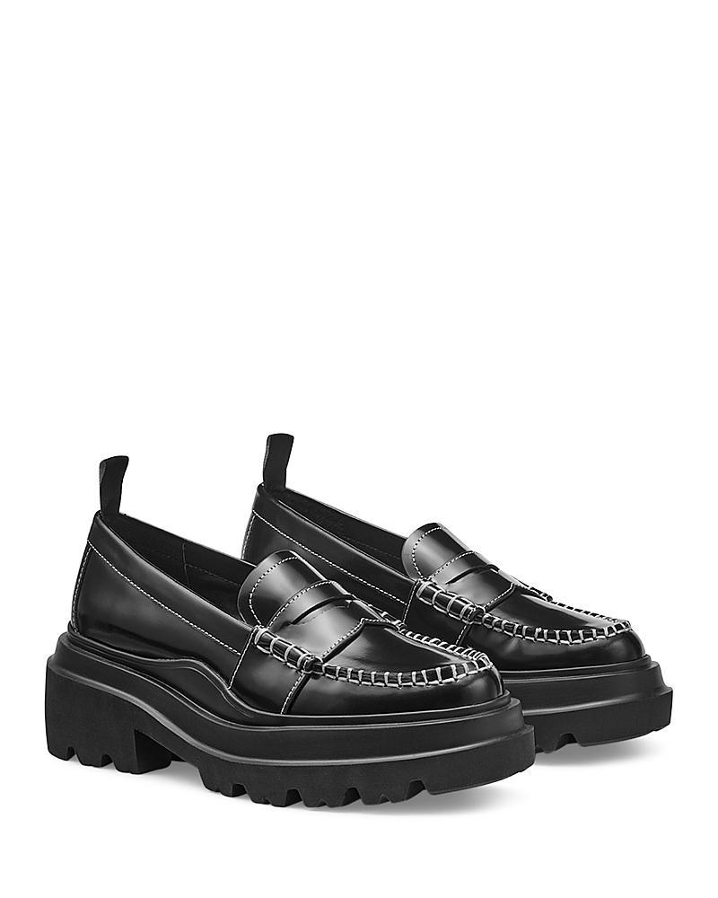 G.H. Bass Platform Lug Leather Penny Loafers Product Image