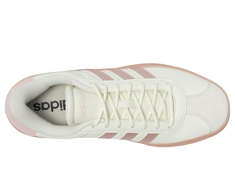 adidas VL Court Bold (Ivory/Sandy Pink Met/Sandy Pink) Women's Tennis Shoes Product Image